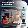 Ealtqund Matelas gonflable pour 2 personnes - Avec 2 coussins et pompe à air - Lit d'appoint confortable pour le camping, les vo