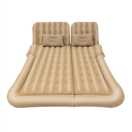 Ealtqund Matelas gonflable pour 2 personnes - Avec 2 coussins et pompe à air - Lit d'appoint confortable pour le camping