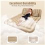 Ealtqund Matelas gonflable pour 2 personnes - Avec 2 coussins et pompe à air - Lit d'appoint confortable pour le camping, les vo