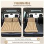 Ealtqund Matelas gonflable pour 2 personnes - Avec 2 coussins et pompe à air - Lit d'appoint confortable pour le camping, les vo