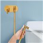 Douchette à main pour bidet - Kit d'hygiène personnelle - En acier inoxydable - Pistolet pulvérisateur réglable - Pour l'hygiène