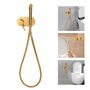 Douchette à main pour bidet - Kit d'hygiène personnelle - En acier inoxydable - Pistolet pulvérisateur réglable - Pour l'hygiène