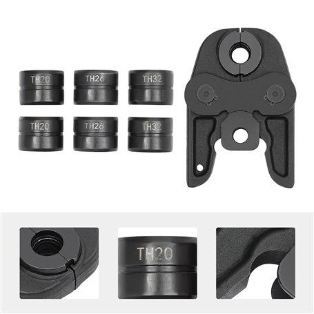 Pince à sertir pour tubes composites TH de type 16-20-26-32 avec 4 formes