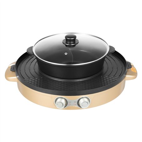 Grill électrique & Hotpot combiné avec technologie sans fumée