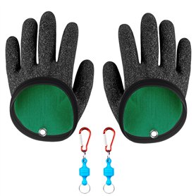 Vueinrg Gants de Pêche Imperméables Anti-Coupure - Gants de Chasse Avec Magnétique Boucle Anti-Morsure Pour Manipuler en Sécurit