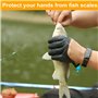 Vueinrg Gants de Pêche Imperméables Anti-Coupure - Gants de Chasse Avec Magnétique Boucle Anti-Morsure Pour Manipuler en Sécurit