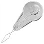 Lot de 10 enfile-aiguille classique pour machine à coudre et main, argenté avec estampage, en métal (aluminium avec boucle en ac