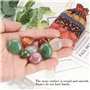 Lot de 50 pierres semi-précieuses de différentes tailles (1,3 à 3,1 cm) - Pierres précieuses colorées naturelles pour enfants à 