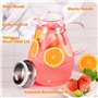 4 Litres Carafe Verre avec Couvercle