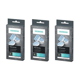 Siemens TZ80002 Lot de 3 paquets de pastilles détartrantes 2 en 1 pour machines à café Siemens gamme EQ