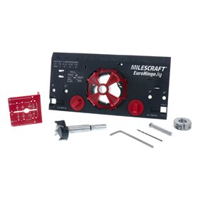 Milescraft 1342 Euro Charnière gabarit – Guide de perçage pour armoires encadrées et sans cadre Guide de perçage pour armoire en