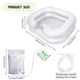 Lavabo Gonflable Portable pour Chevet avec Pommeau de Douche e