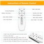 Sytmhoe Plafonnier Extérieur Étanche Porte d Entrée Terrasse 18W 2700-6500K Variable Dimmable Avec Télécommande Et Application, 