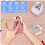 GuKKK Imprimante Photo Portable, Mini Imprimante Photo Instantané sans Fil, Imprimante Thermique sans Fil BT Imprimante Mobile a