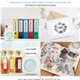GuKKK Imprimante Photo Portable, Mini Imprimante Photo Instantané sans Fil, Imprimante Thermique sans Fil BT Imprimante Mobile a