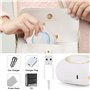 GuKKK Imprimante Photo Portable, Mini Imprimante Photo Instantané sans Fil, Imprimante Thermique sans Fil BT Imprimante Mobile a