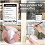 GuKKK Imprimante Photo Portable, Mini Imprimante Photo Instantané sans Fil, Imprimante Thermique sans Fil BT Imprimante Mobile a