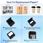GuKKK Imprimante Photo Portable, Mini Imprimante Photo Instantané sans Fil, Imprimante Thermique sans Fil BT Imprimante Mobile, 