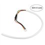 5 mm² Câble en cuivre flexible blanc rond pour système de visiophone