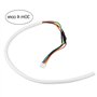 Câble en cuivre souple blanc, 4 noyaux 30m 0,5 mm² Câble en cuivre flexible blanc rond pour système de visiophone