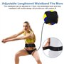 Yosoo Health Gear Football/Volleyball Training Aid Ball, Réglable, Noir et Jaune
