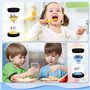 XCOZU Sablier Sable Horloge, 4 Couleur Sablier Verre 3minutes 5minutes 10minutes 20minutes pour Brosse à Dents pour Enfants/Jeux