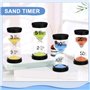 XCOZU Sablier Sable Horloge, 4 Couleur Sablier Verre 3minutes 5minutes 10minutes 20minutes pour Brosse à Dents pour Enfants/Jeux