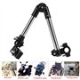 Samfox Porte Parapluie Fauteuil, Parasol Ajustable pour Parapluie 360 ° Support de Fauteuil Roulant Accessoire pour Vélo Connect