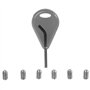VOBOR Vis sans Tête Clé d'Aileron de Planche de Surf Surfboard Fin Key avec Vis à Tête Aileron de Planche Nautique