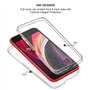 Gnews Coque pour iPhone SE 3/2 (modèle 2022/2020) Housse, Coque pour iPhone 7/8 Coque Transparent Silicone TPU Case Intégral 360