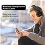 Yizhet Câble Audio de Remplacement - Compatible avec Casques Marshall Major I/II/III, Mid Bluetooth, Monitor, Microphone & Contr