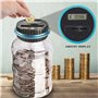 Compteur Automatique De Pièces De Monnaie, Numérique Tirelire EUR Compteur, 1.8l Grande Capacité pour Pièces, Tirelire Économiqu