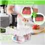 Sacs Sous Vide 15 Pcs Sacs De Stockage Des Aliments Sous Vide Réutilisables Avec 1 Pompe À Main, 4 Clips D'étanchéité et 4 Clips