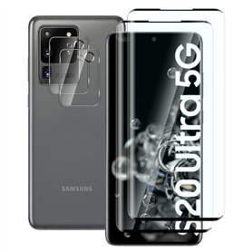 FWang Verre trempé compatible avec Samsung Galaxy S20 Ultra 5G