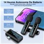 Dralud Micro Lavalier sans Fil pour iPhone Android: Mini Micro-Cravate avec Suppression Intelligente du Bruit, Portée 100pi pour