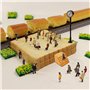 Bessy shop 100pcs Figurines des Personnes Peintes pour Modele Train Echelle Ho(1:100) Figurines peintes pour Modèle de Train