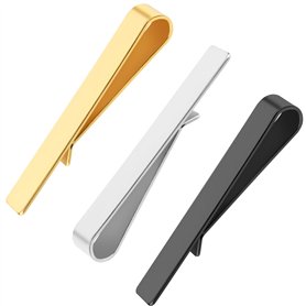 3 Pièces Pince Cravate Homme Pince a Cravate Homme Pince à Cravate Classiques Or Argent Noir pour Affaires Travail Mariage Anniv
