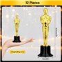 12 Pièces Trophée Statuette Trophée Football Trophee Personnalisable Trophées en Plastique Mini Champions Trophée pour Football 