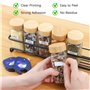6 x Ruban Compatible pour Recharge Dymo Etiqueteuse pour Recharge Dymo Letratag Ruban 12mm x 4 m Etiquetteuse Autocollante pour 