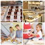 DURANTEY Cadre Patisserie en Acier Inoxydable 15 à 28 cm Réglable Moule Gateau Carré Extensible Moule Carré Patisserie Antirouil
