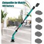 Brosse rotative sans fil pour batterie Makita 18 V, 1000 tr/min, étanche, bras d'extension réglable, 4 têtes de nettoyage rempla