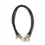 Cordon de Collier Wax Cordon de Collier en Cuir Artificiel Collier Mousqueton en Corde Tressée DIY Collier Pendentif Accessoires