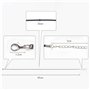 Cordon de Collier Wax Cordon de Collier en Cuir Artificiel Collier Mousqueton en Corde Tressée DIY Collier Pendentif Accessoires