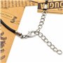 Cordon de Collier Wax Cordon de Collier en Cuir Artificiel Collier Mousqueton en Corde Tressée DIY Collier Pendentif Accessoires