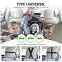 Vinabo Miroir Voiture Bébé, Incassable Rétroviseur bébé, 360° Rotation Réglables Retroviseur Voiture Bébé, Miroir Siège Arrière 