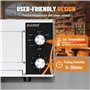 DULNICE Four à pizza électrique 1500W avec minuterie de 30 minutes, Four à Pizza Professionnelle en Acier Inoxydable