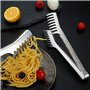RLECS Ensemble de couverts à spaghetti 2 en 1 en acier inoxydable - Pince à spaghetti et outil de mesure des spaghettis - Outils