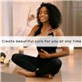 30 Pièces Permanente Cheveux Boucle Kit de Taille Moyenne, Bigoudis Cheveux de 0,75 Pouce,Kits de Perm à Bigoudi pour Femmes,pou