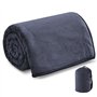 BORDEAG Couverture de voyage 2 en 1 - Coussin de voyage transformable - Douce et chaude - Pour avion