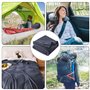 BORDEAG Couverture de voyage 2 en 1 - Coussin de voyage transformable - Douce et chaude - Pour avion, voiture, bureau, voyage, m